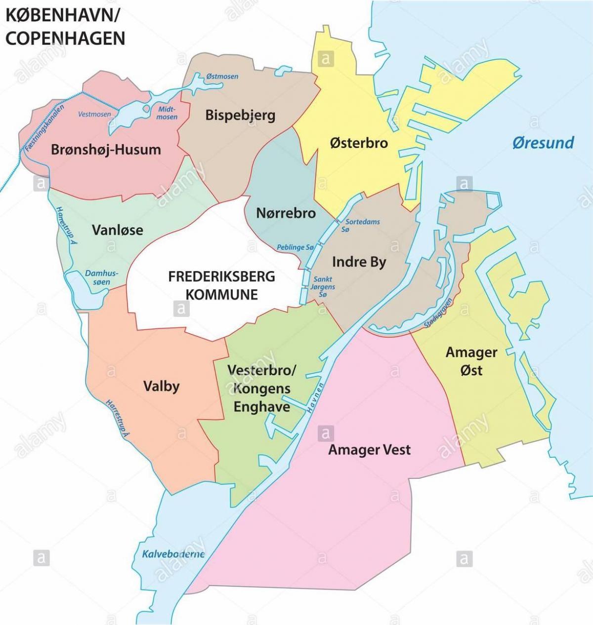 哥本哈根地区地图