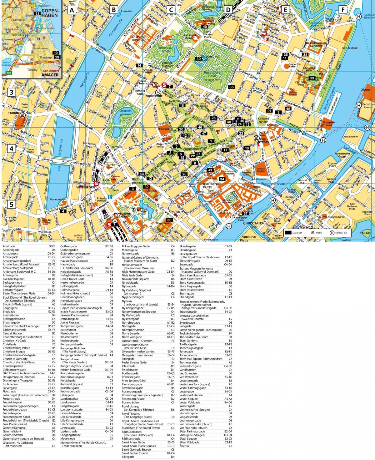 哥本哈根街道地图
